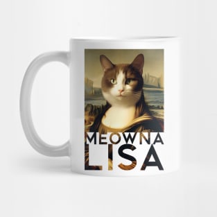 Mona Lisa Cat Tee Mug